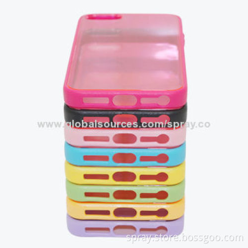 Dual Injection TPU PC Cases for iPhone 5S, Different Colors Available